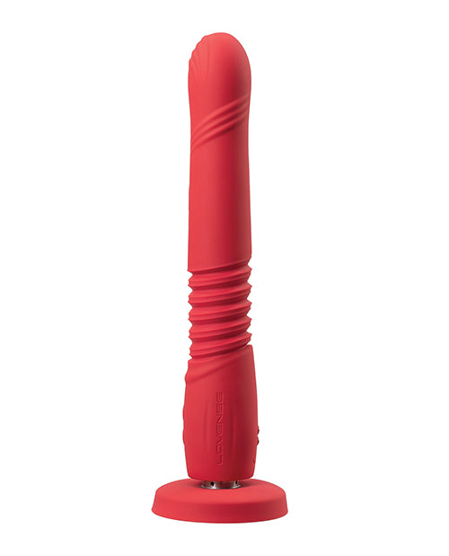 Lovense Gravity Thrusting Dildo - Red