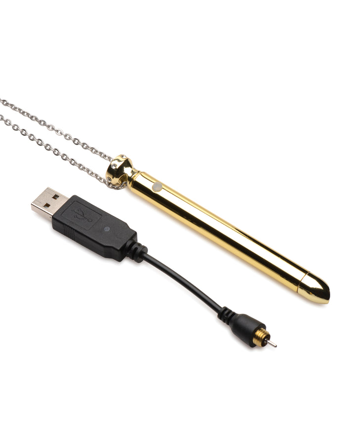 Charmed 7X Vibrating Necklace - Gold