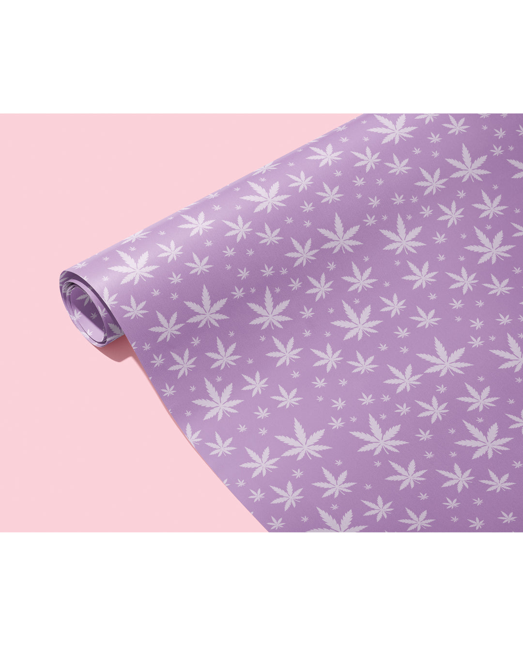 Purple Pot Leaf Wrapping Paper