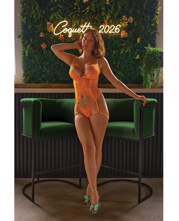 Mango Obsession Bustier w/Thong - Orange O/S