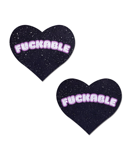 Pastease F*CKABLE Heart - Black/Pink O/S