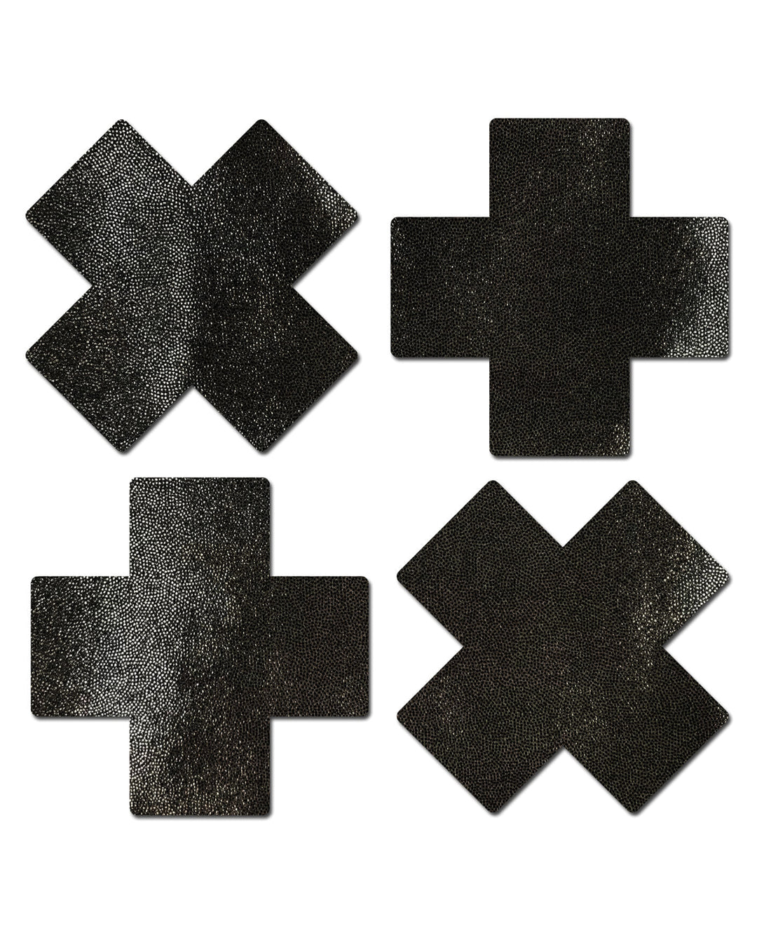 Pastease Premium Petites Liquid Cross - Black O/S Pack of 2 Pair