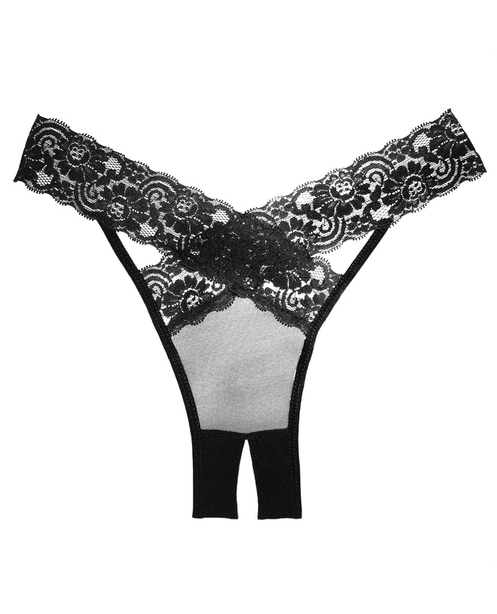 Adore Sheer &amp; Lace Desire Panty Black O/S