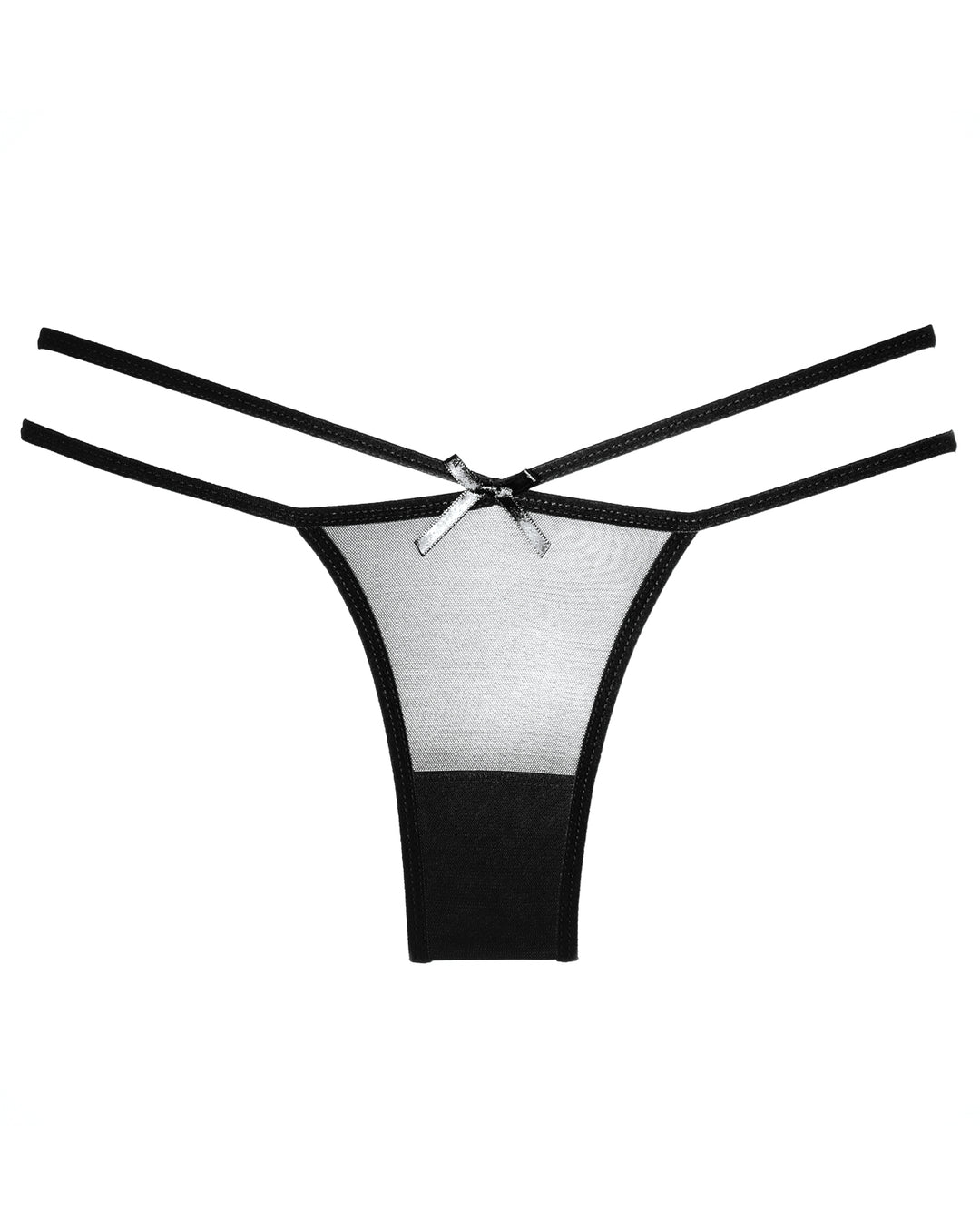 Adore Sheer Naughty Vanilla Panty Black O/S