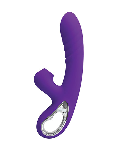Pretty Love Jersey Sucking &amp; Vibrating Rabbit - Purple