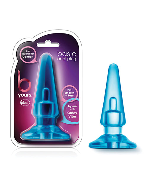 Blush B Yours Basic Anal Plug - Blue