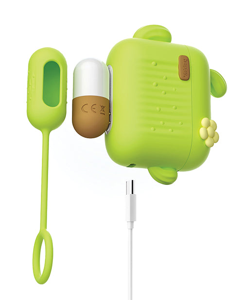 Blush Play With Me Blooming Bliss Remote Controlled Vibrating Kit - Green
