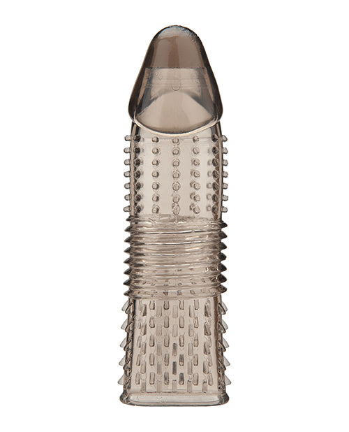 Blue Line C &amp; B 6.5" Triple Sensation Penis Enhancing Sleeve Extension - Smoke