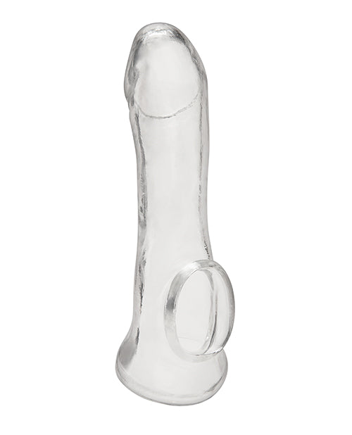 Blue Line C &amp; B 6.25" Transparent Penis Enhancing Sleeve Extension - Clear
