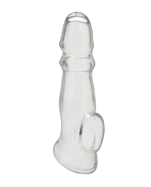 Blue Line C &amp; B 6.75" Girthy Penis Enhancing Sleeve Extension - Clear