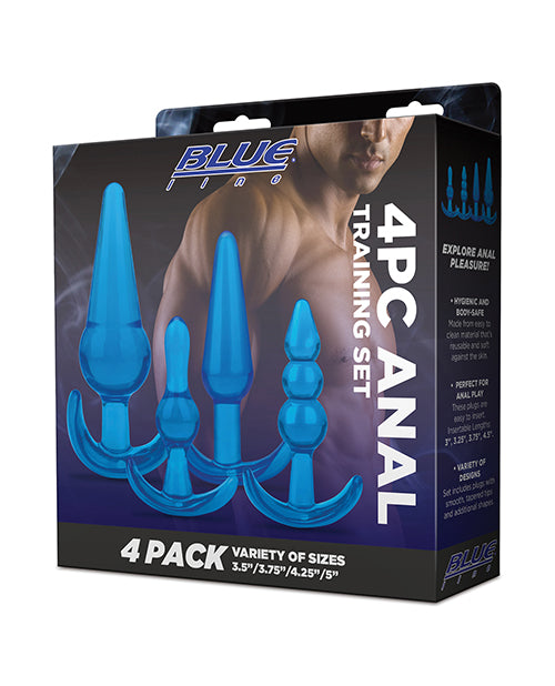 Blue Line C &amp; B 4 pc Anal Training Set - Jelly Blue