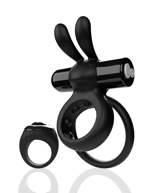 Screaming O Ohare Remote Controlled Vibrating Ring - Black