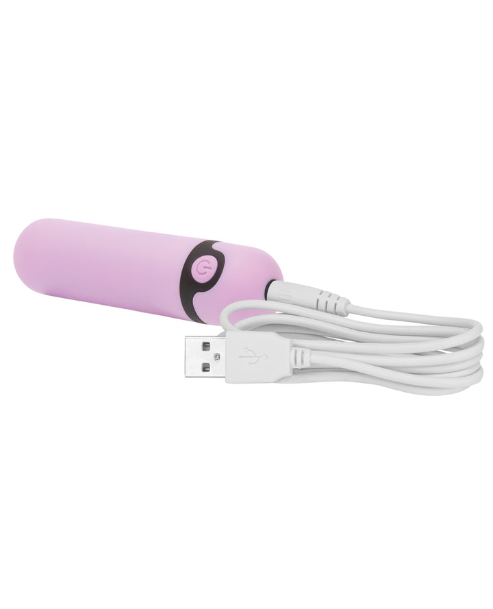 Simple &amp; True Rechargeable Vibrating Bullet - Purple