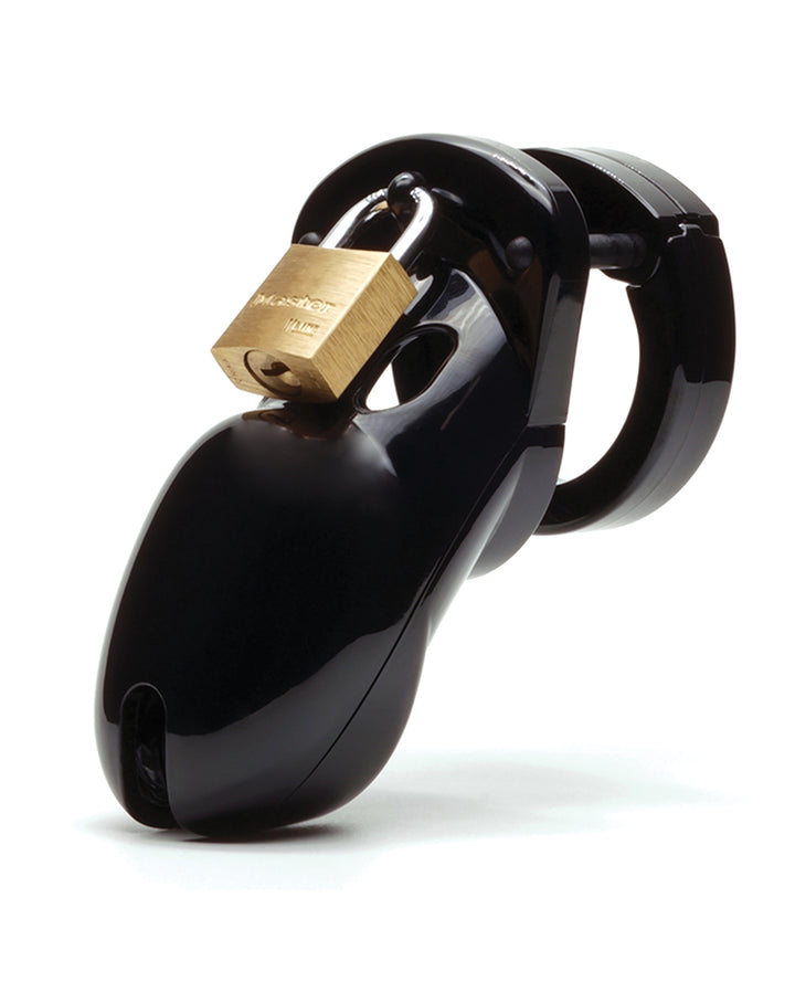 CB-3000 3" Cock Cage &amp; Lock Set - Black