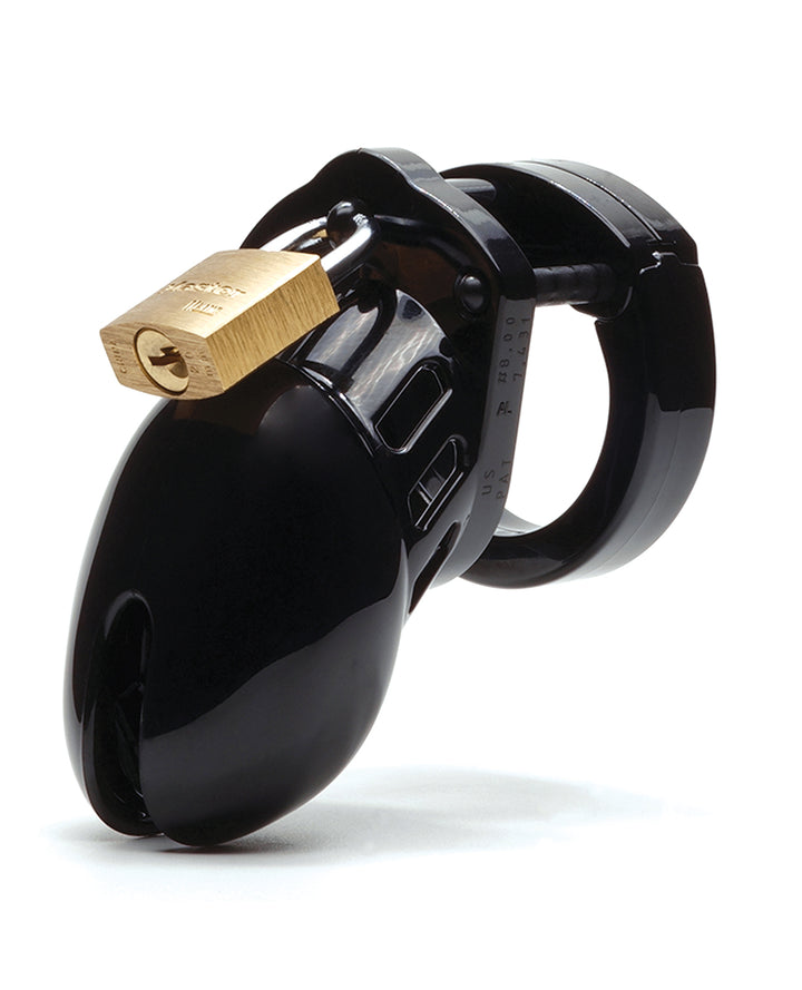 CB-6000S 2 1/2" Cock Cage &amp; Lock Set - Black
