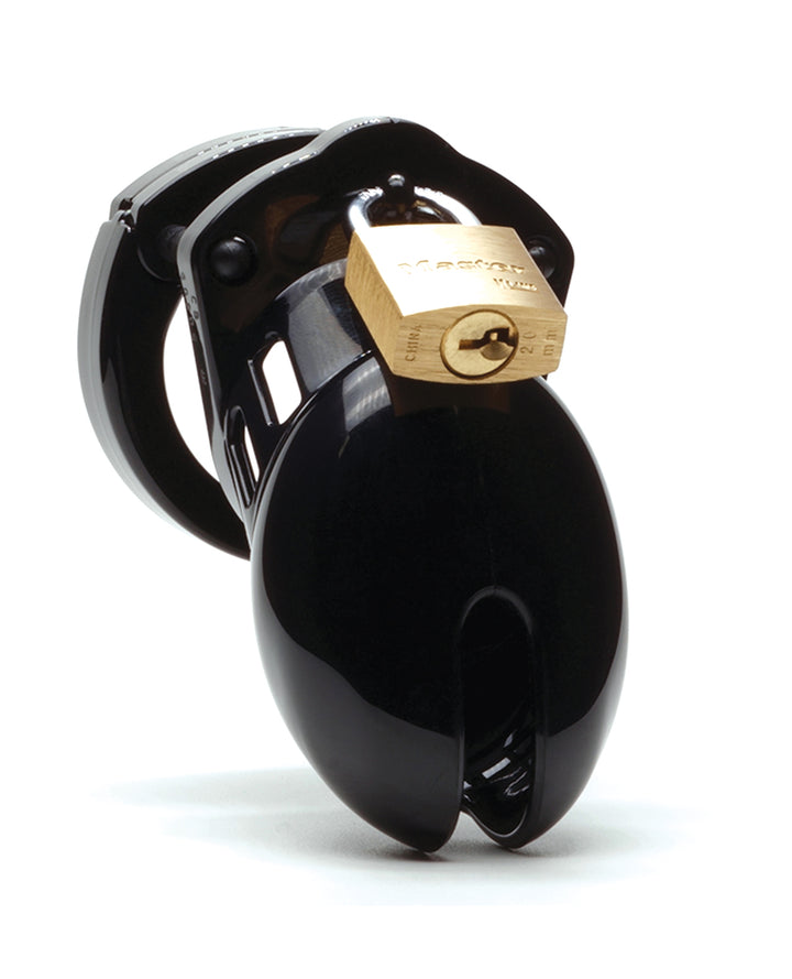 CB-6000S 2 1/2" Cock Cage &amp; Lock Set - Black