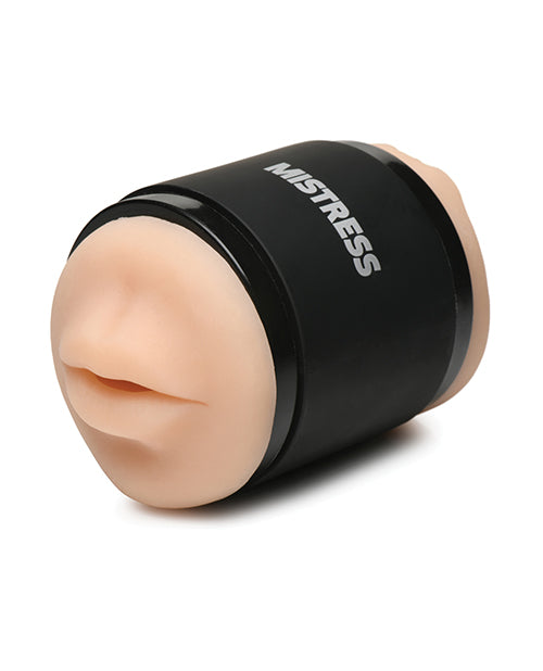 Curve Toys Mistress Double Shot Mini Masturbator Mouth &amp; Pussy - Light