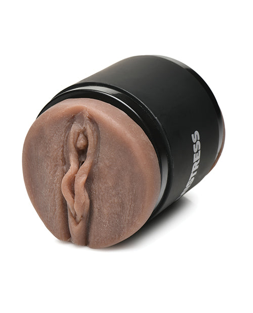 Curve Toys Mistress Double Shot Mini Masturbator Mouth &amp; Pussy - Dark