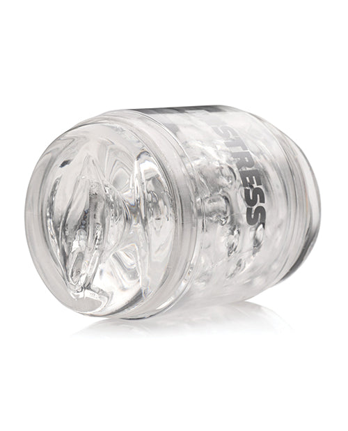 Curve Toys Mistress Double Shot Mini Masturbator Mouth &amp; Pussy - Clear
