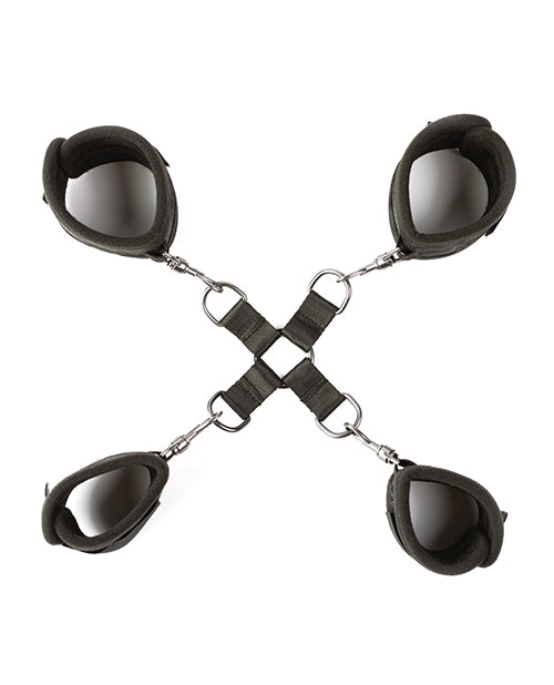 Sei Mio Hog Tied &amp; Satisfied Hog Tie &amp; Cuff Set - Black