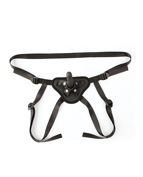 Sei Mio Perfectly Pegged Beginners Strap-On Harness &amp; 5" Dildo - Black
