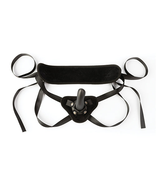 Sei Mio Cocked &amp; Loaded Advanced Strap-On Harness &amp; 6.5" Dildo - Black