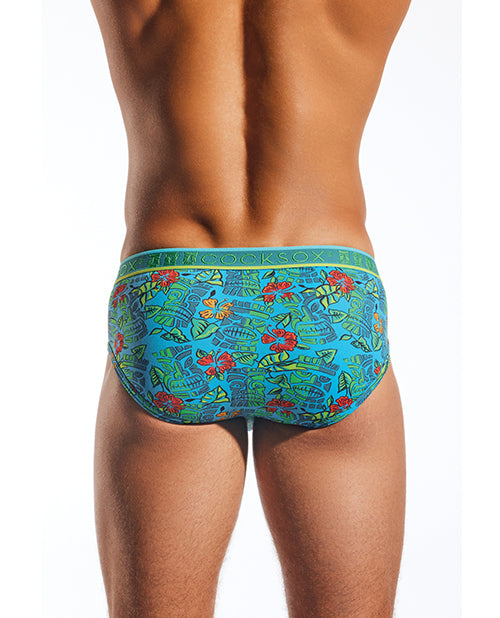 Cocksox Contour Pouch Sports Brief - Multi-Color Tiki XL