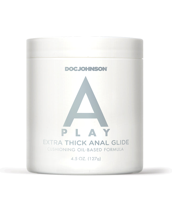 A Play Extra Thick Anal Glide w/Cushioning Oil based Formula - 4.5 oz