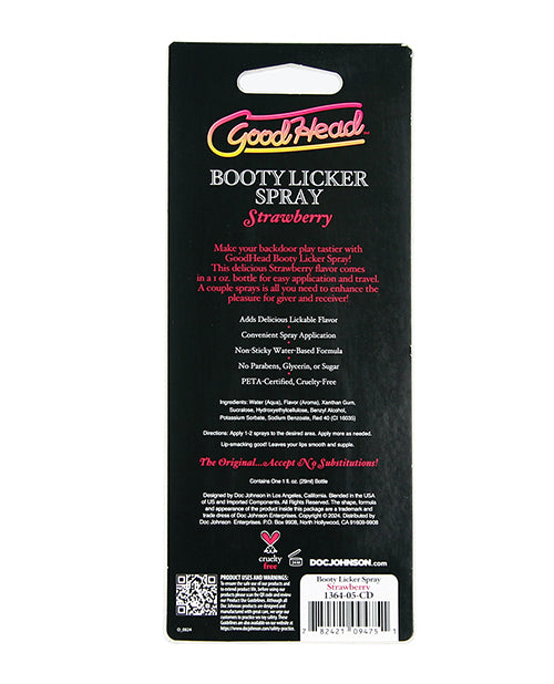 GoodHead Booty Licker Spray - 1 oz Strawberry