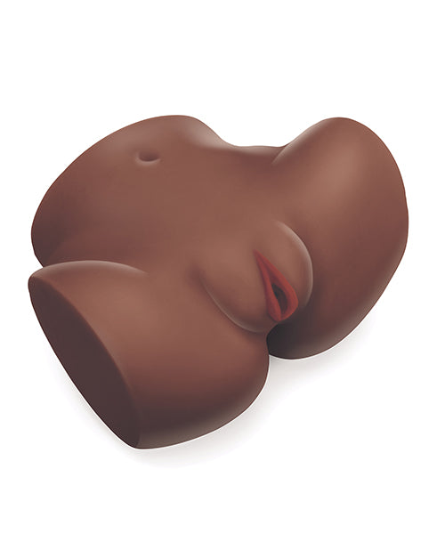 Luvdollz Remote Control Rechargeable Spread Eagle Pussy &amp; Ass w/Douche - Mocha