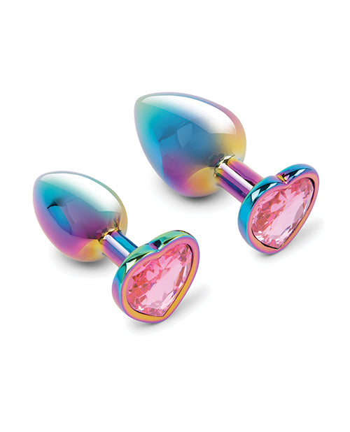 Gemsations 2 pc 2.75" &amp; 3.25" Chrome Anal Training Set - Rainbow