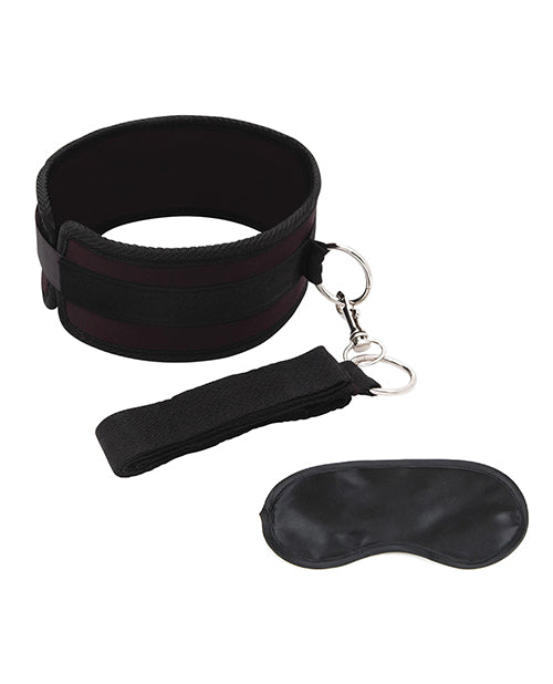 Lux Fetish Collar &amp; Leash Set