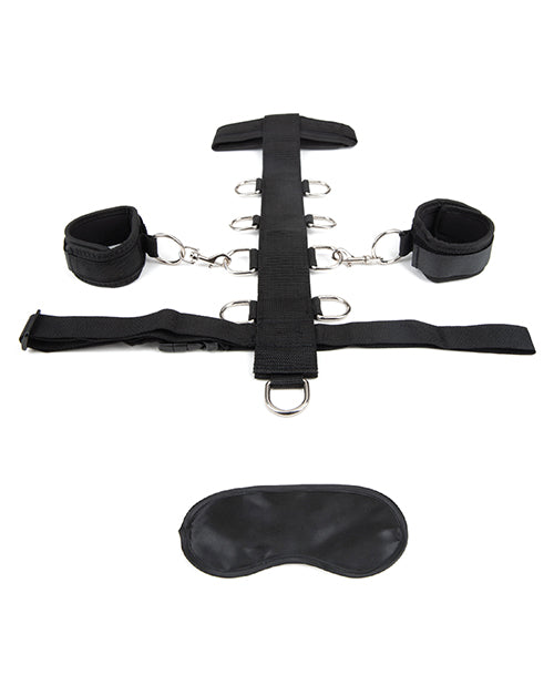 Lux Fetish 3 pc Adjustable Neck &amp; Wristraint Set