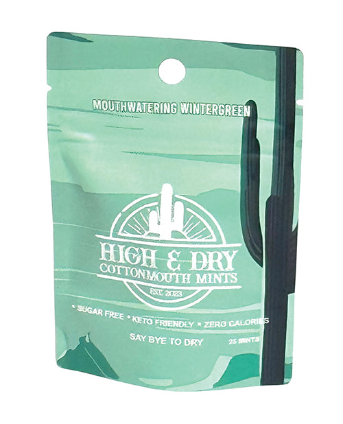 High &amp; Dry Cottonmouth Mints - Pack of 25 Wintergreen