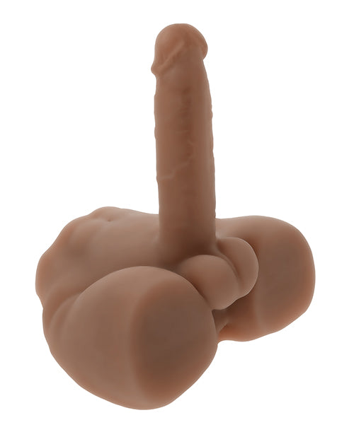 NO ETA Evolved Easy Rider Thrusting &amp; Vibrating Life-Like Dildo - Dark