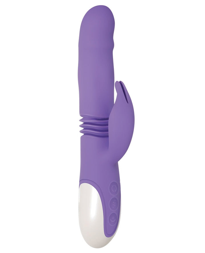 Evolved Thick &amp; Thrust Bunny Dual Stim Rechargeable - Purple