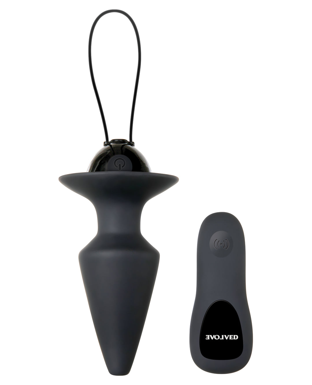 Evolved Plug &amp; Play Remote Anal Plug - Black