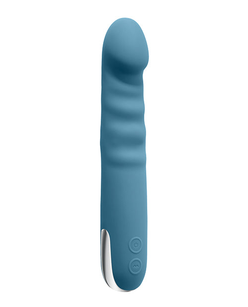 Evolved Queen of All Trades Thrusting &amp; Rotating Vibrator - Teal