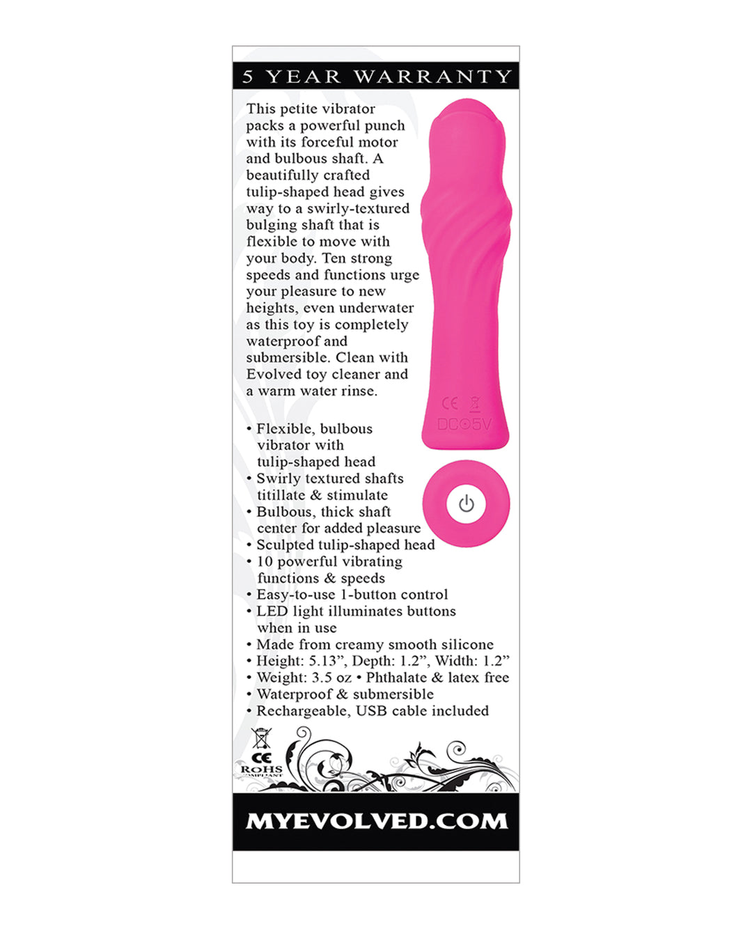 Evolved Twist &amp; Shout Rechargeable Bullet - Pink