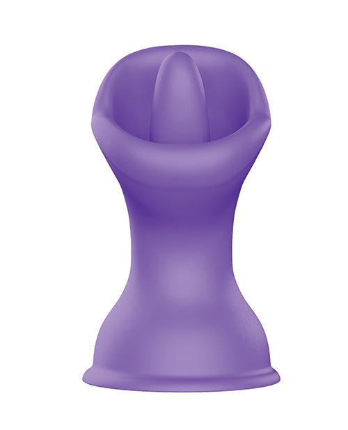 Luv Inc. Mouth &amp; Tongue Suction Cup Vibrator - Purple