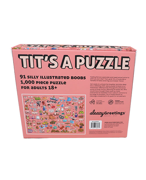 Tits A Puzzle 1000 Piece Boob Themed Puzzle