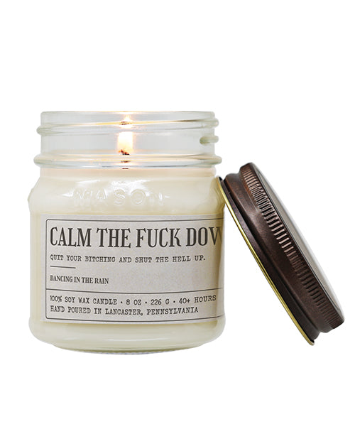 Calm The Fuck Down - Funny Candle 8 oz Soy Wax