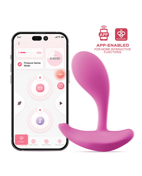 Oly 2 Pressure Sensing App-Enabled Wearable Clit &amp; G Spot Vibrator - Pink