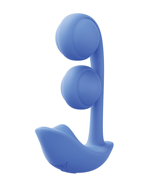 Melody Twin Balls Clit &amp; G-Spot Vibrator - Blue