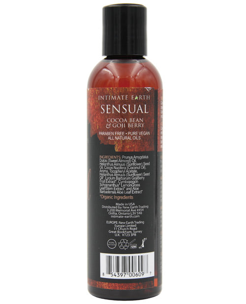 Intimate Earth Sensual Massage Oil - 120 ml Cocoa Bean &amp; Goji Berry
