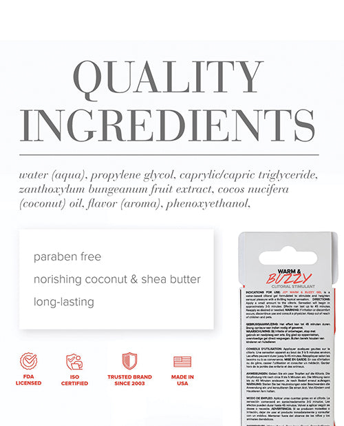 JO Warm &amp; Buzzy - Original Stimulant 0.34 oz