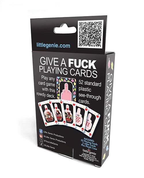 Give A Fuck Waterproof Playing Cards w/Plastic Case