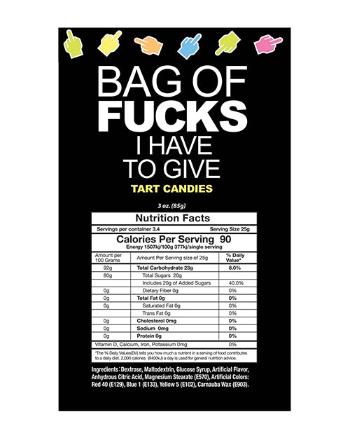 Fucks I Have To Give Tart Candies - 100 pc Bag