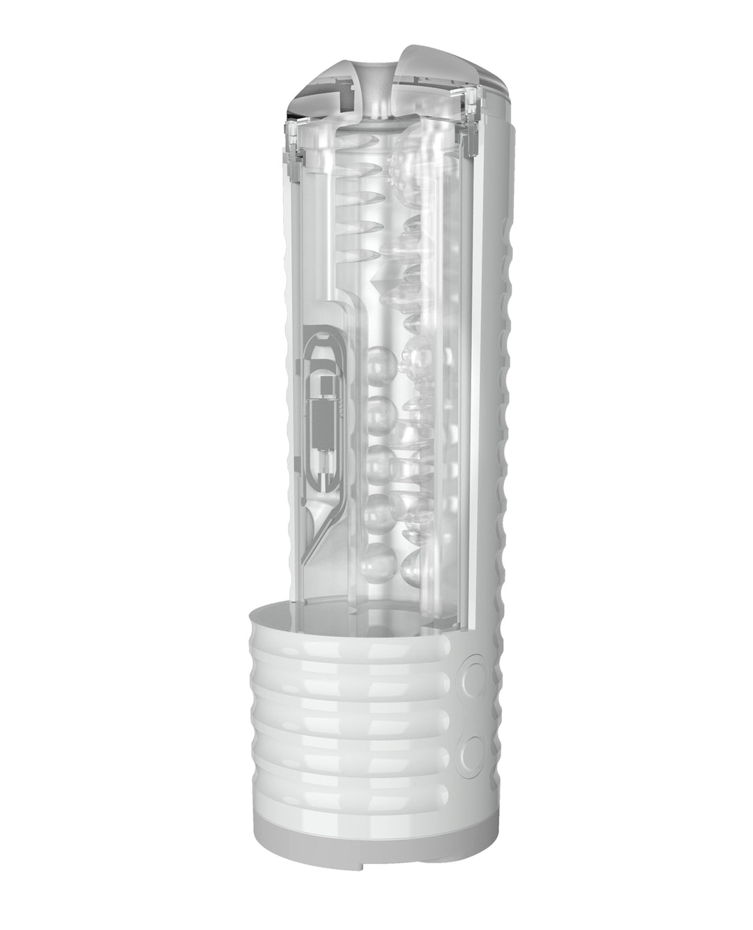 Lovense Max 2 Rechargeable Male Masturbator w/White Case - Clear Sleeve