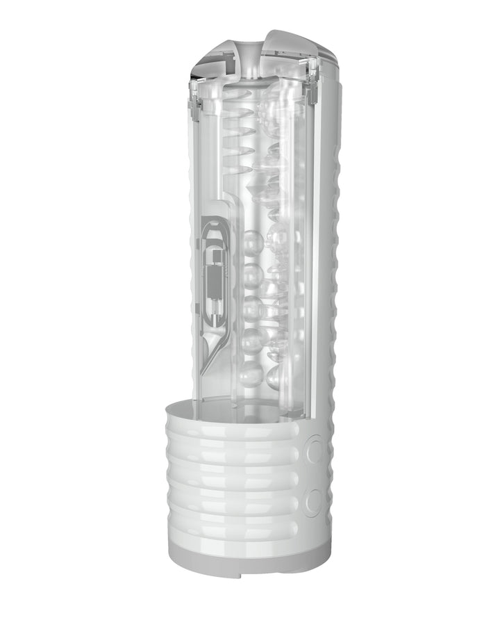 Lovense Max 2 Rechargeable Male Masturbator w/White Case - Clear Sleeve